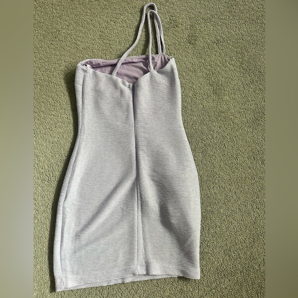 Rumer the Label Lilac Ribbed Penelope Mini dress Size Medium NEW WITH TAGS - Picture 3 of 6